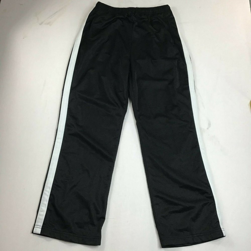 Simply Basic Men's Black Track Pant Striped Activewear Size US M